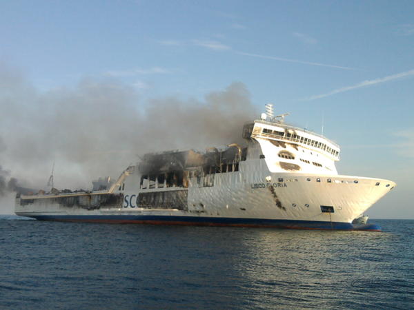 Lisco Gloria nach dem Brand